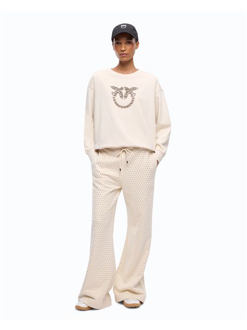 Felpa con logo Love Birds gioiello PINKO | 100534A3JQ/C21